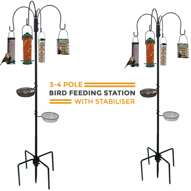 Stazione Di Alimentazione Wild Bird Garden Tavolo Da Bagno Da Appendere Alimentatore Stabilizzatore