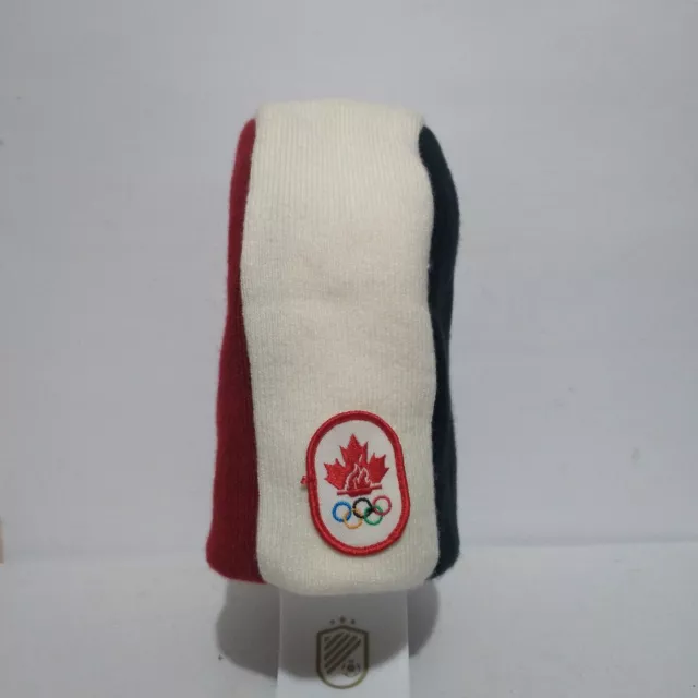 Toque 2010 Winter Olympics Beanie Hat HBC Hudson Bay Company White Red Black Cap