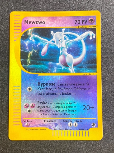 Pokemon Card Fr Expedition - Mewtwo 56/165 Reverse - EXC NM