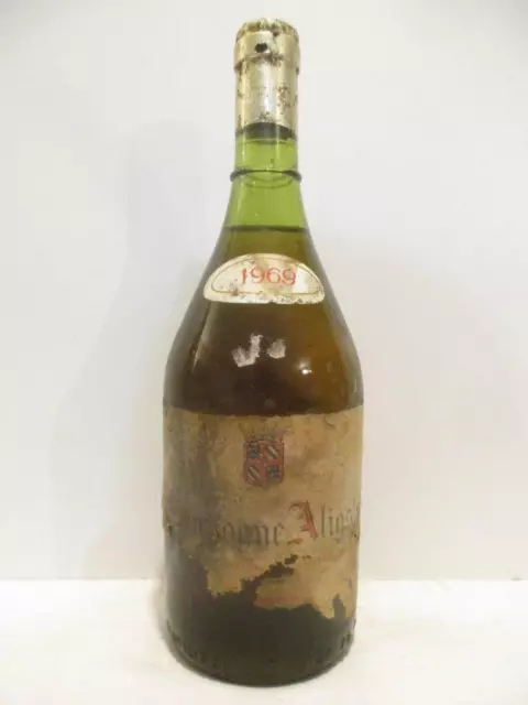aligoté xxx (étiquette déchirée) blanc 1969 - bourgogne