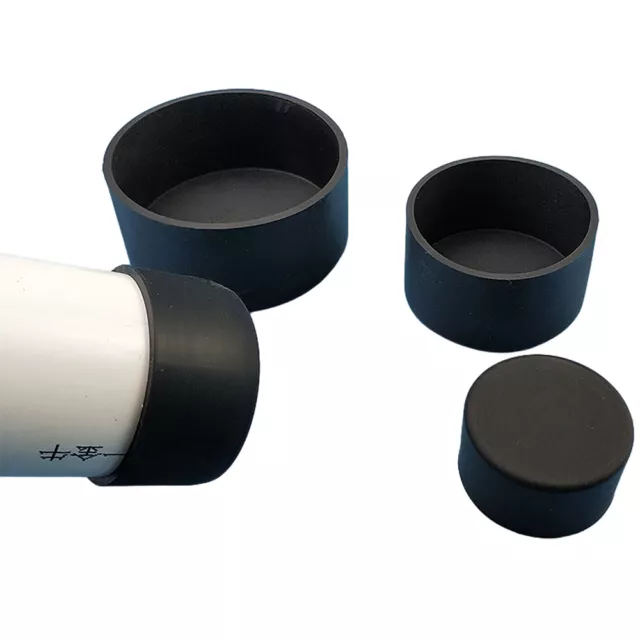 Schwarz Silikon Gummi Rohre Rohrkappen Endkappen Runde Schutzkappen 2.8mm~78.5mm 2