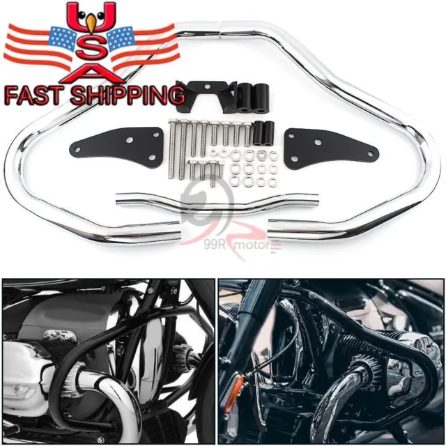 Motorcycle Engine Guard Highway Crash Bar Bumper Protector Fit For BMW R18 20-23