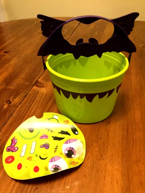 2011 MCDonalds Green & Purple Halloween Bucket Happy Meal Frankenstein