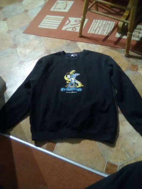 Hong Kong Disneyland Mickey's PhilharMagic Black Sweatshirt Size XL