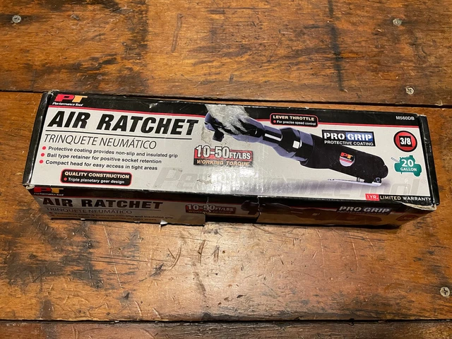 Performance Tool Air Ratchet 3/8" Drive 10-50 Ft lbs Torque M560DB