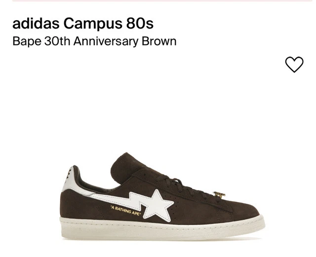 adidas gazelle silver green womens adidas Campus 80s Bape 30th Anniversary Brown main image 0