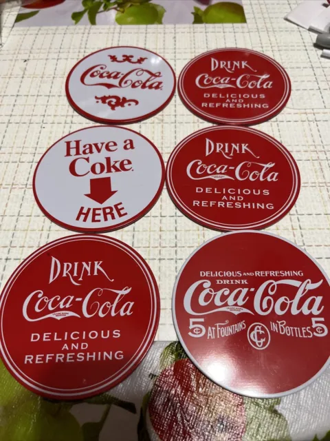 Coca Cola Metal Coasters