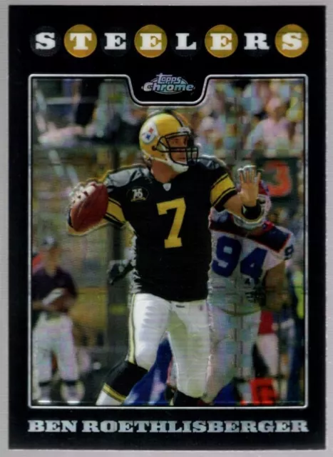 Ben Roethlisberger Mint Steelers Black Xfractor Tc12 2008 Topps Chrome Refractor