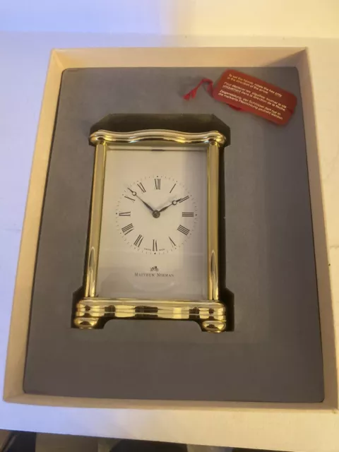 Matthew Norman Carriage Clock 1751A/50A -  Retirement Present But Never Used 3