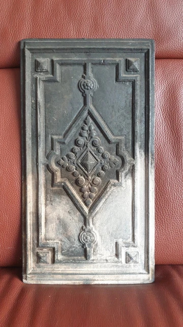 Platte, Ofenplatte, Antik, Gusseisen, Jugendstil/Gründerzeit, H 43.5cm B 23.8cm