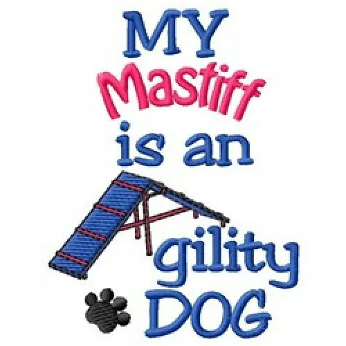 My Mastiff is An Agility Dog Ladies T-Shirt - DC2064L Size S - XXL