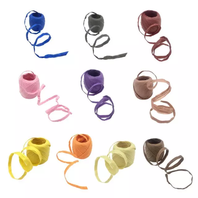 5-8mm Paper Raffia Tying Ribbon Wedding Favor Decoration Wrapping Craft 20M/Roll