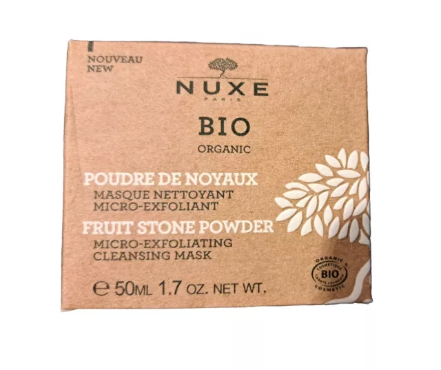 Nuxe Bio Organic Poudre de Noyaux Masque Nettoyant Micro-Exfoliant 50ml