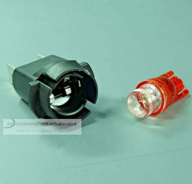 VDO TEILESATZ BELEUCHTUNG  ZUSATZ INSTRUMENT LED rot 12V  mit  FASSUNG  komplett