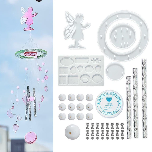 Windspiele Silikon Anhänger Form DIY Set Windspiele Epoxidharz Formen