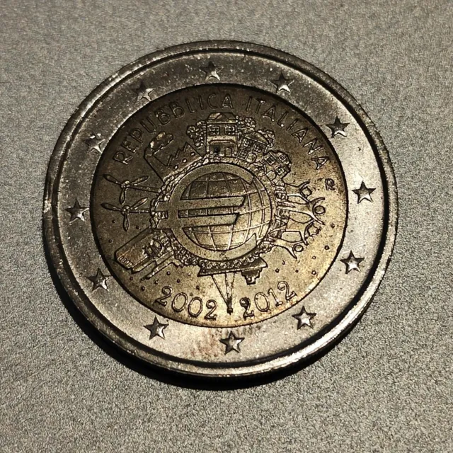 Moneta commemorativa 2 euro - 10 anni di Euro - Italia in circolazione