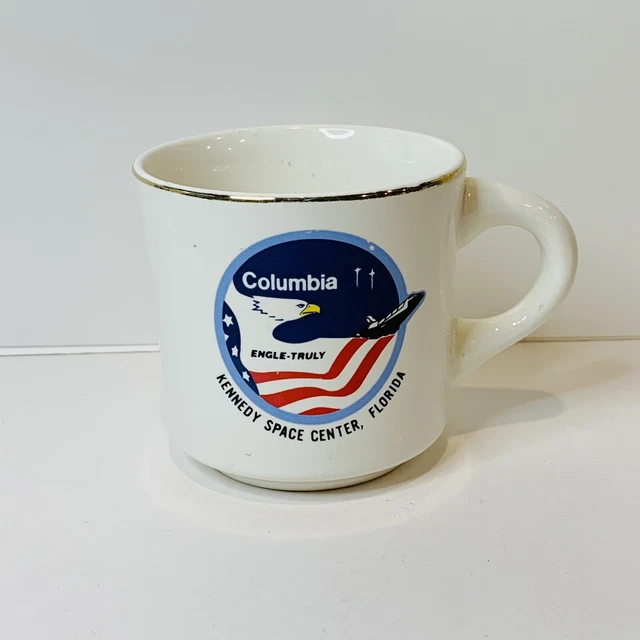 VTG Space Shuttle Columbia Engle-Truly Coffee Mug Cup Kennedy Space Center NASA