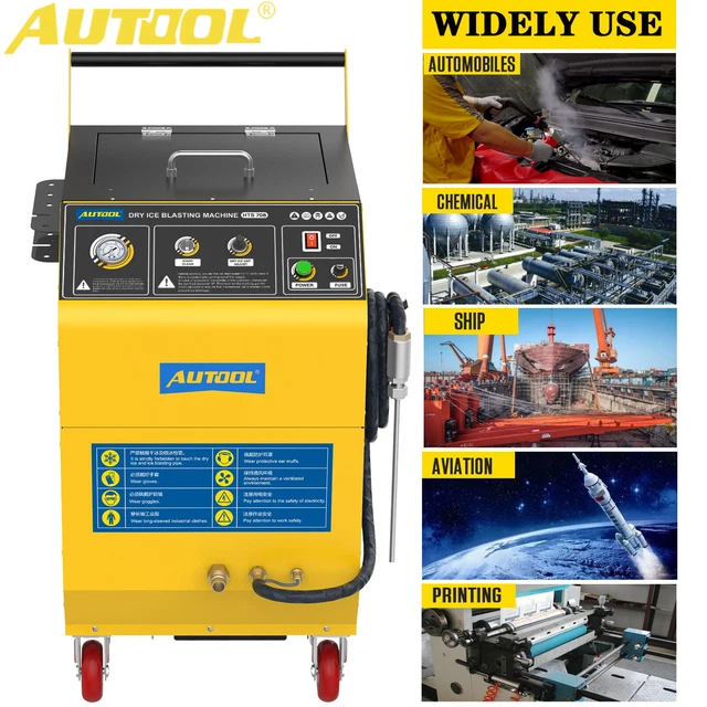 AUTOOL DRY ICE Blast Cleaning Machine Rust Carbon Deposit Paint Grease