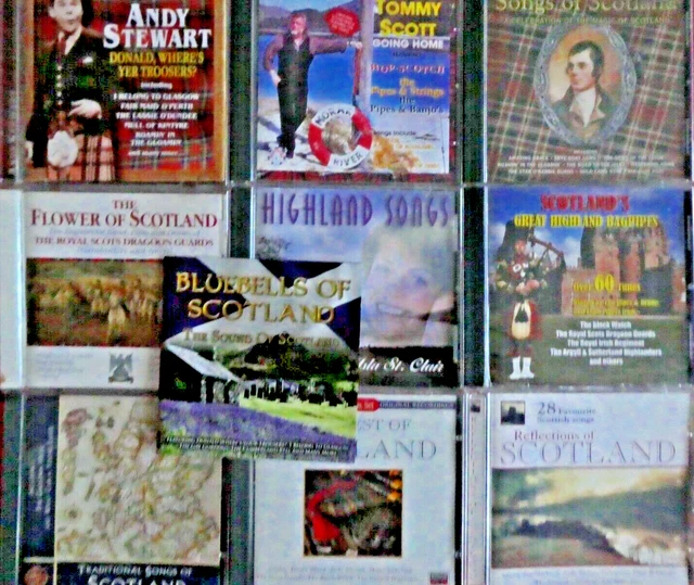 10. Cd's Music of Scotland -Cds-Albums..Job Lot-Bundle.. **