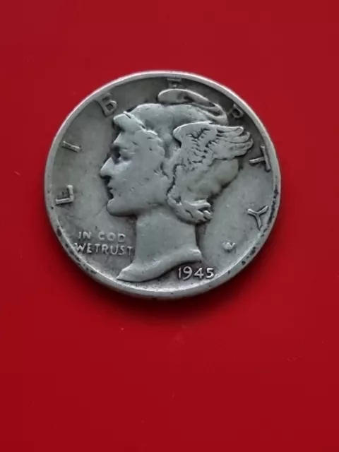 1945 USA Mercury Dime