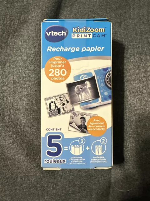 Vtech KidiZoom Printcam Paper Refill Pack 5 Rolls - 3 Regular 2 Sticker