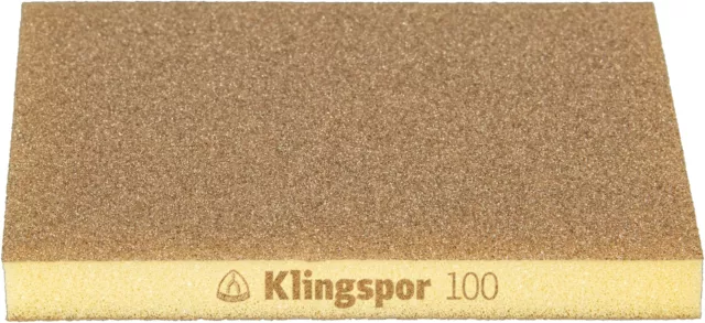 Nuevo 100 X Klingspor Sw 501 Tr Esponjas Lijadoras, 123 x 96 X 12,5MM Korn 100