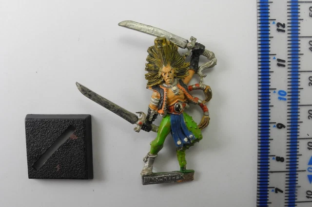 WARHAMMER QUEST WARDANCER Metal Wood Elf Elves Army Figure Painted 1990s PC2