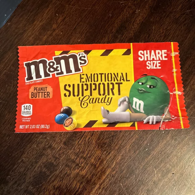 22) M&M's Limited Edition share size 2.83 oz EMOTIONAL SUPPORT CANDY Bag Only