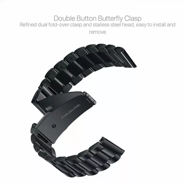 Für Samsung Gear S3 Frontier/S3 Classic Edelstahl Metall Uhren Armband Band 3