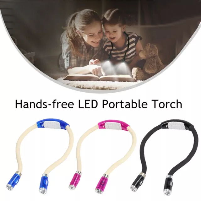 Freisprech LED Strick Wickellicht Über Hals Leselicht Flexibel Led-Taschenlam , 3