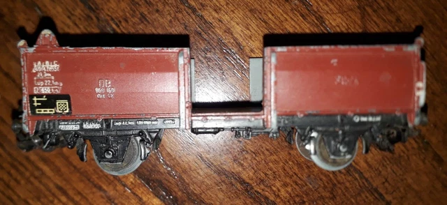 Wagon Tombereau JEP Ho 6670 SNCF Marron – Métal – France – Bon état Avec Boîte