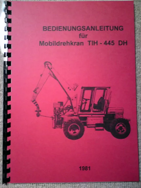 Bedienanleitung TIH 445 Bedienungsanleitung no T174 T 174 IFA W50 RS09