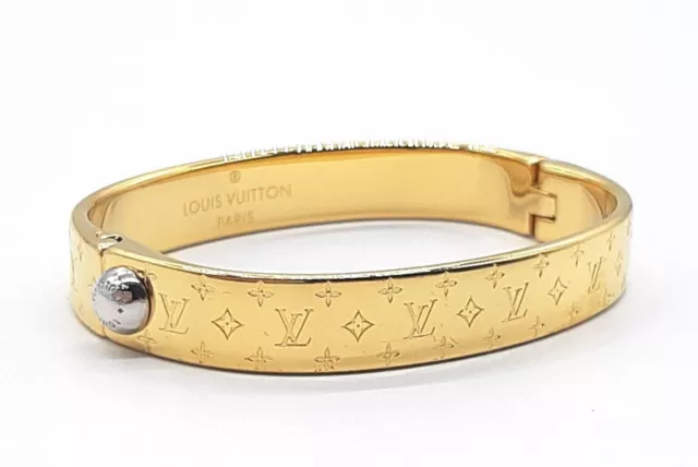 Louis Vuitton M62486 Armband Kette Armband Monogramm Logo Platte Silber