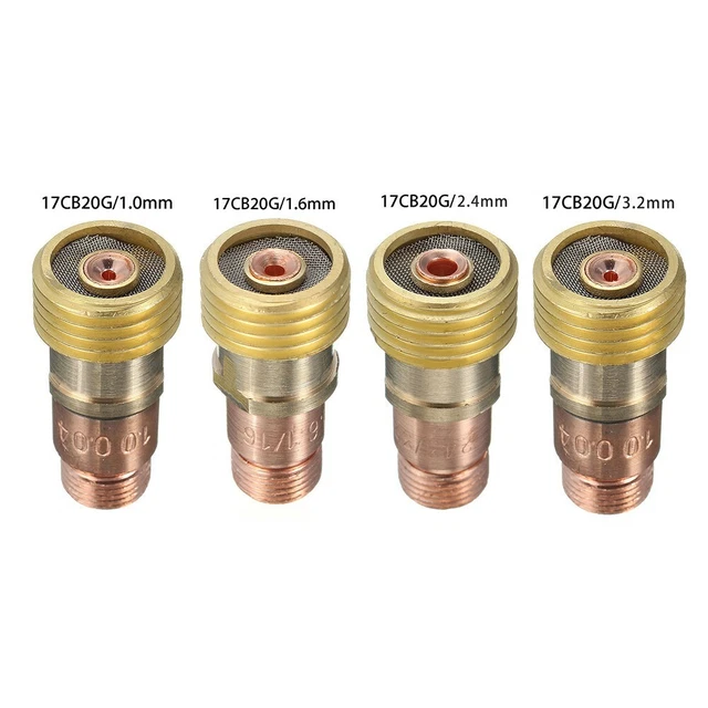 Brass Collet Stubby Gas Lens Connector Perfect for Tig WP 17/18/26 Torch