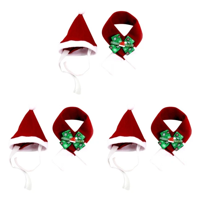 3 Count Hund Weihnachtsmütze Halloween-Haustierkostüm Hasenkostüm Pullover-Set