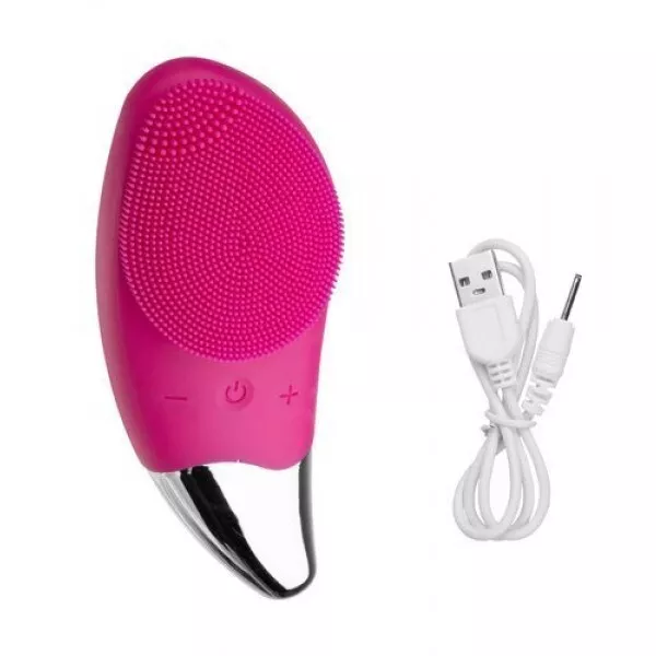 Brosse nettoyante vibrante pour le visage Masseur en silicone anti-âge