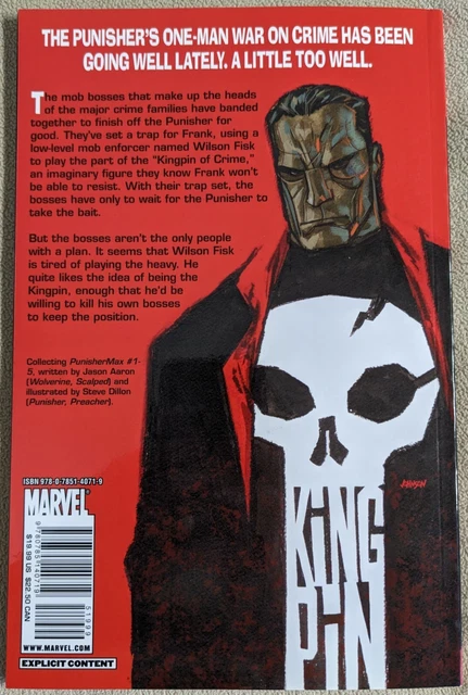 Punisher MAX Kingpin Trade Paperback TPB - Marvel - First Printing 2