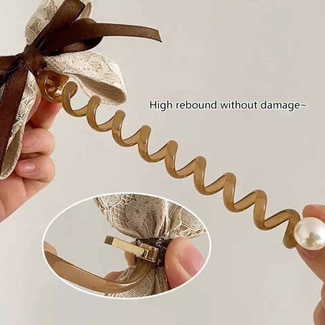 Temperament Bow Telephone Wire Line Ponytail Holder Rubber Band Hair Band