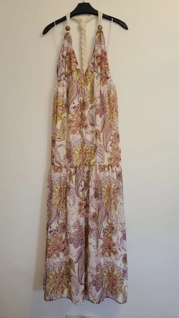 wearing a backless dress with a bra Elegant chocolate brown maxi dress Zara  Yourse Vintage