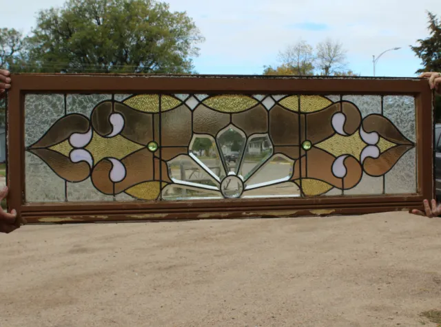 Antique Stained leaded Glass Window – over the bay