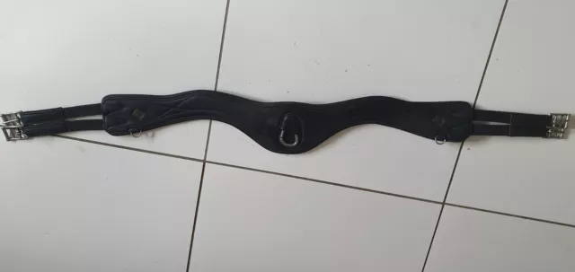 Le Mieux Gel Tek Springband, schwarzes Leder, 49"/125 cm