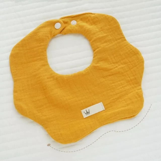 Baby Bibs Adjustable Feeding Bibs for Infant 6 Layer Saliva Towel Drooling Apron