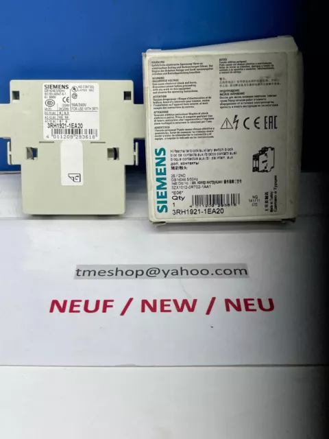 Siemens 3RH1921-1EA20 Bloc aux.2S /2NO Neuf/New/neu  facture +tva