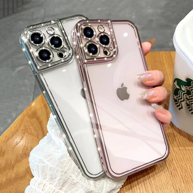 Girls Glitter Shockproof Case for iPhone 14 13 12 11 Pro Max Plus XR XS 7 8 SE