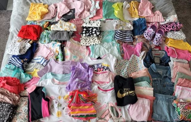 Job Lot Of Girls Age 4-7 Years Mostly 5-6 Spring Summer Bundle Next H&M M&S Tu