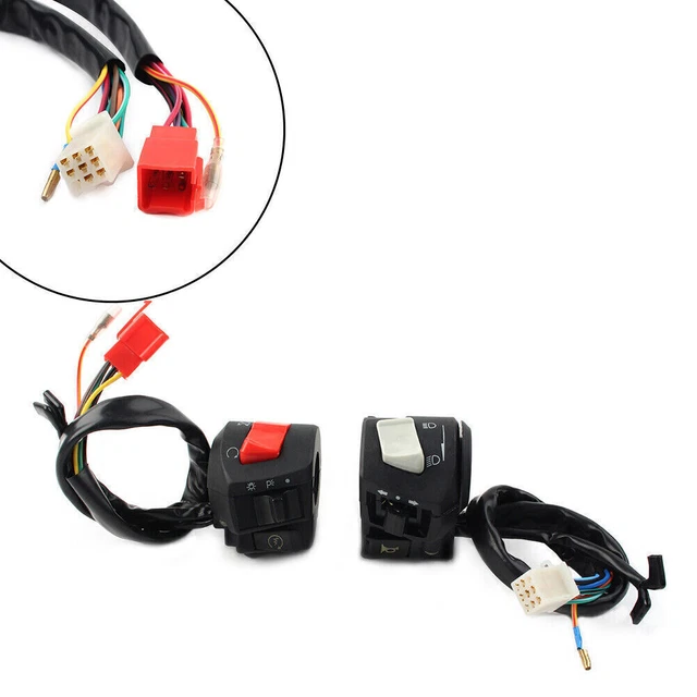 7/8" Motorcycle Horn Turn Signal Lamp Electric Start Handlebar Controller Switch