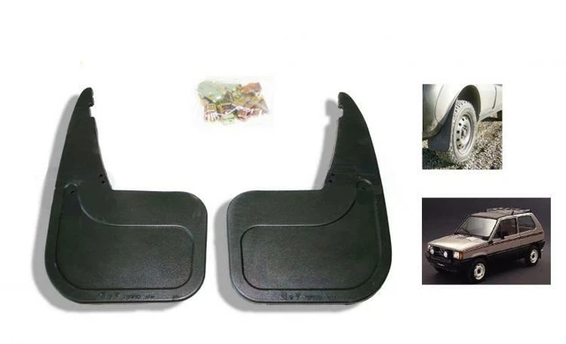 Paraspruzzi Posteriori Per Fiat Panda 4x4 E Sisley - Nero, Compatibile Dal 1986 Al 2003 - Foto 6