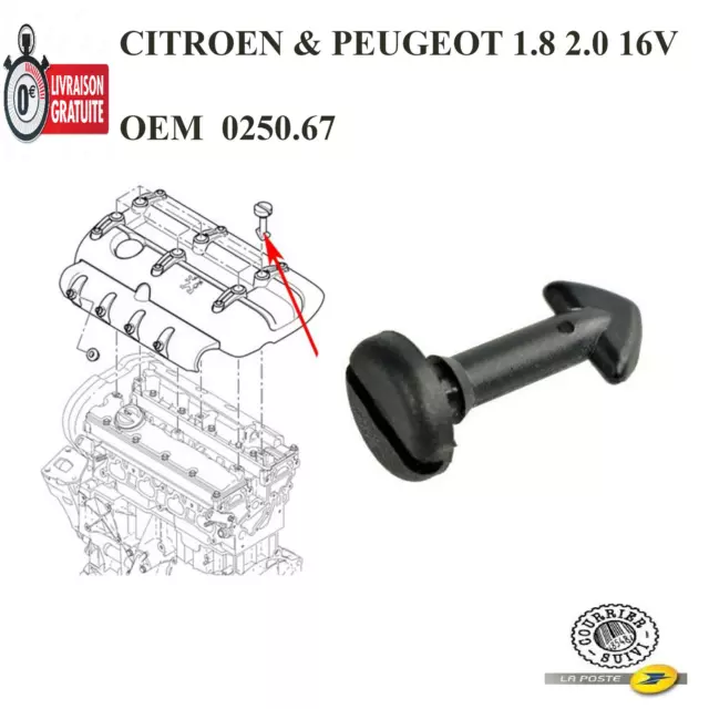 4 VIS 4 CLIPS FIXATION Cache Moteur HDI pour Citroen Peugeot Fiat -  Cdiscount Auto