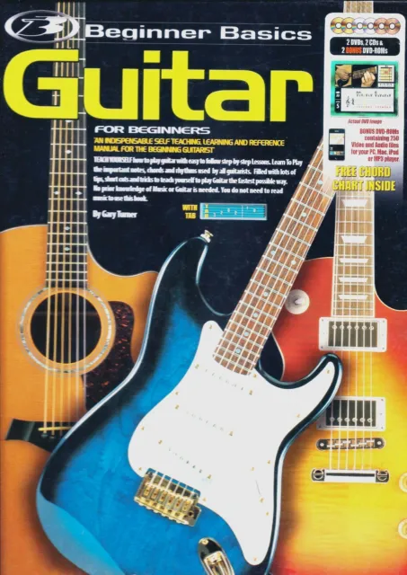 Learn To Play Guitar Beginner Basics Electric Acoustic Tutor Book CDs & DVDs P5