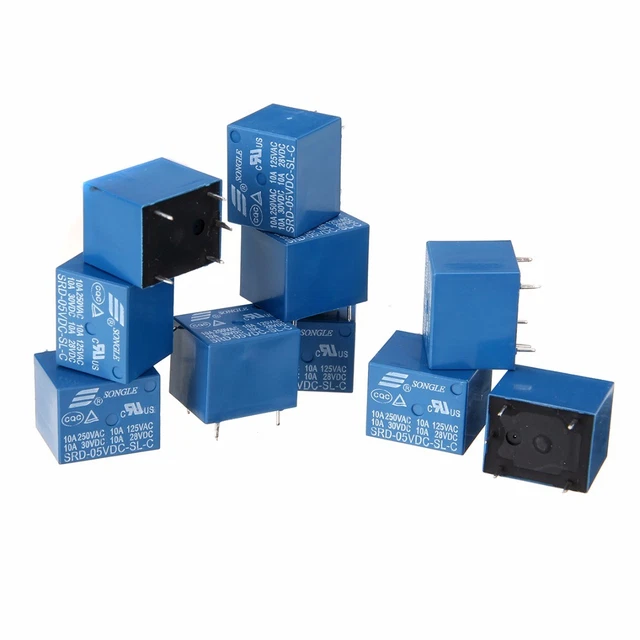 SRD-S-105DM-F-C1 5V Relais 4-polig - Elektronik Relais Für Schaltungen